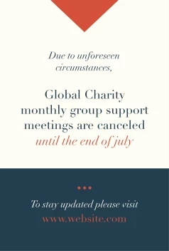 Charity Meeting Cancellation