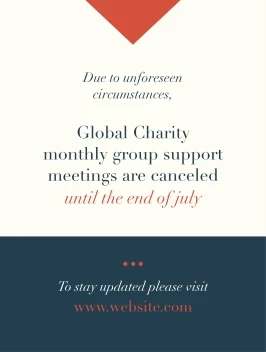 Charity Meeting Cancellation