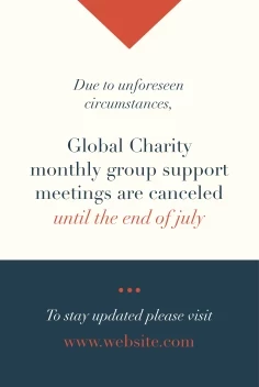 Charity Meeting Cancellation