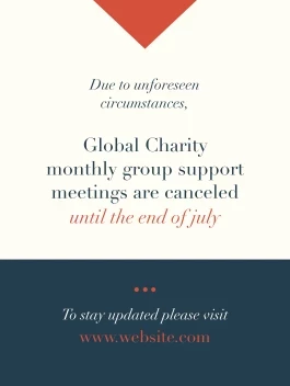 Charity Meeting Cancellation
