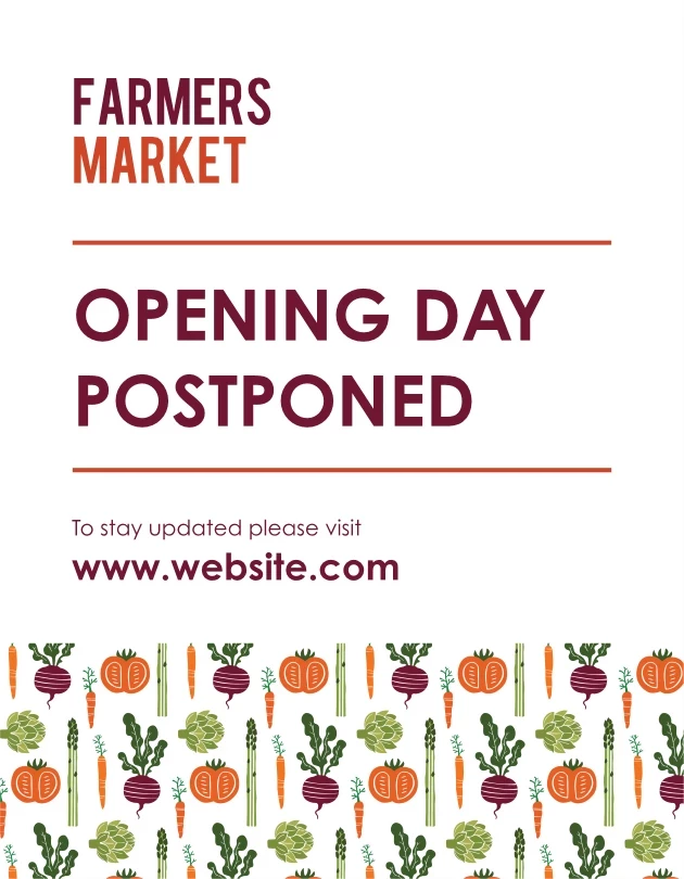 Opening Day Postponed