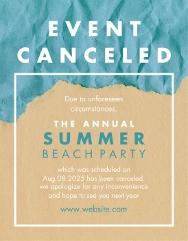 Party Event Canceled