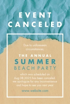 Party Event Canceled