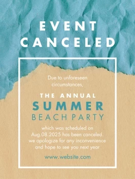 Party Event Canceled