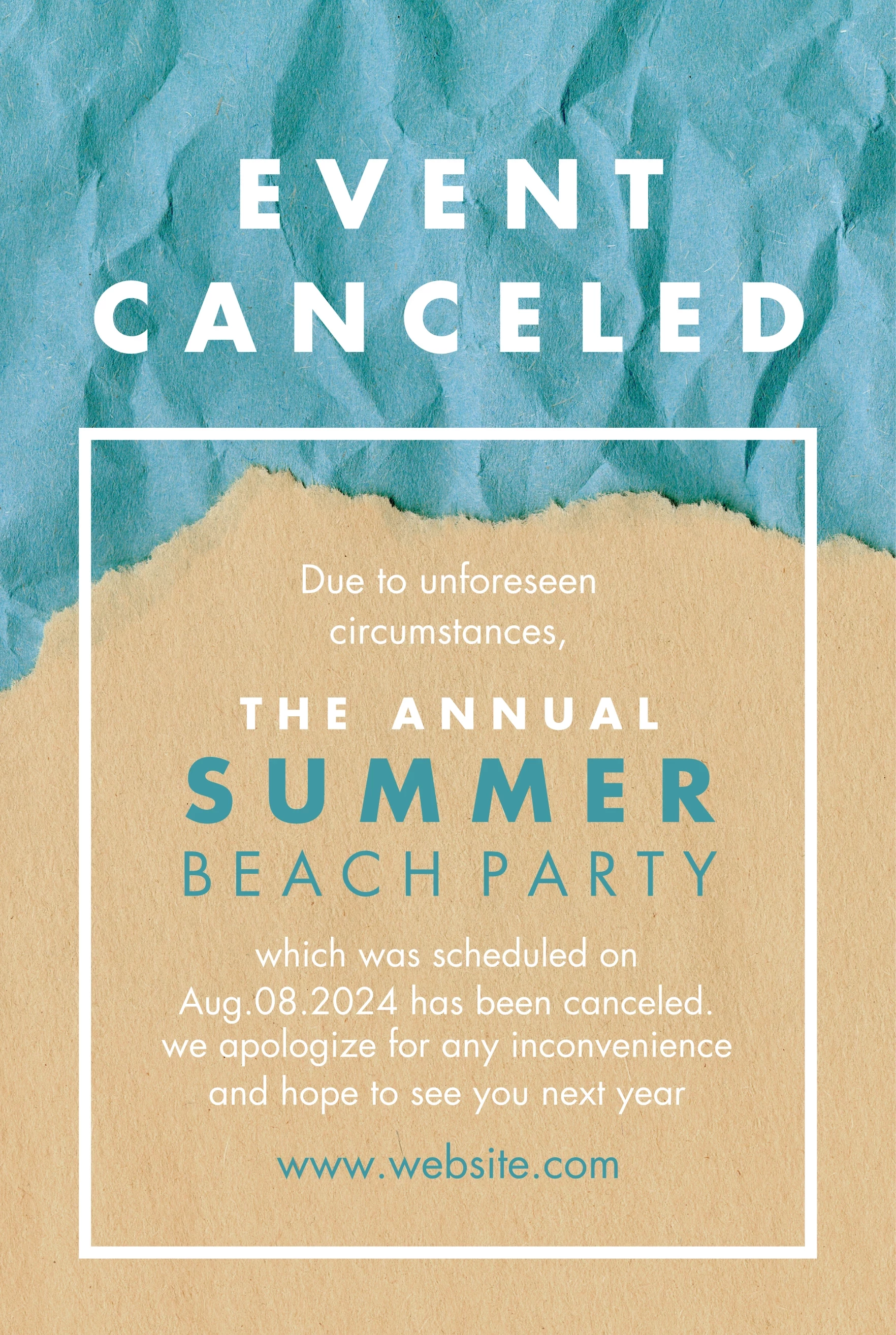 Party Event Canceled