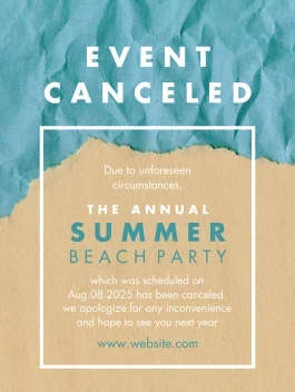 Party Event Canceled