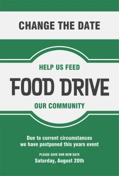 Classic Food Drive Change Date