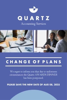 Business Event Change Of Plans