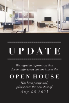 Open House Postponed