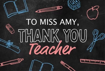 Chalkboard Thanks Teacher