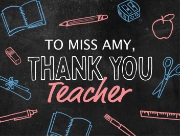 Chalkboard Thanks Teacher