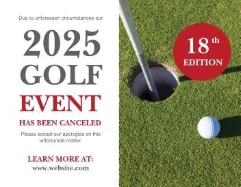 Golf Event Cancellation