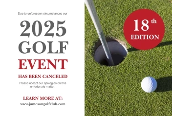 Golf Event Cancellation