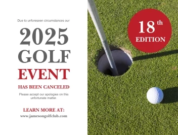 Golf Event Cancellation