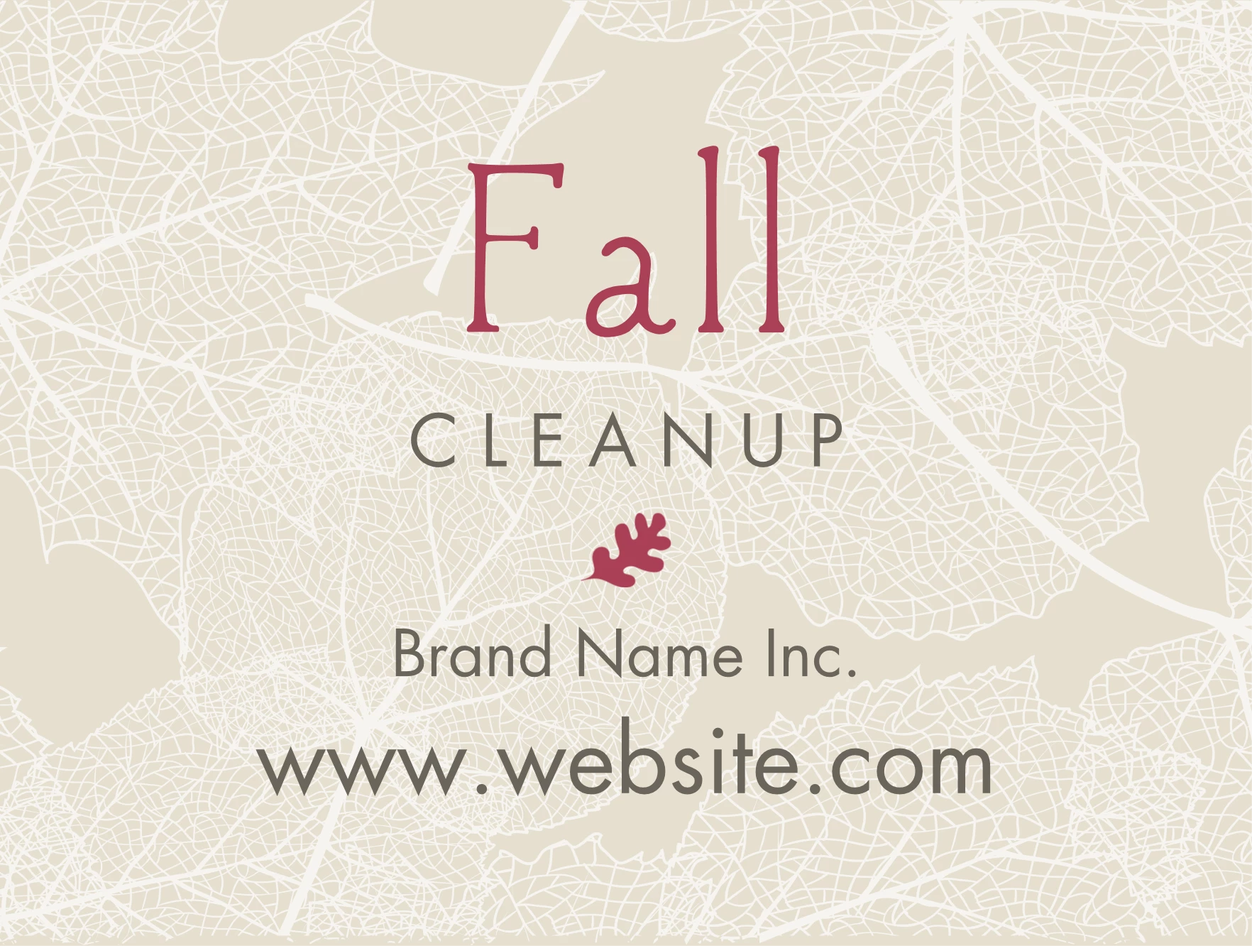 Fall Cleanup Pattern