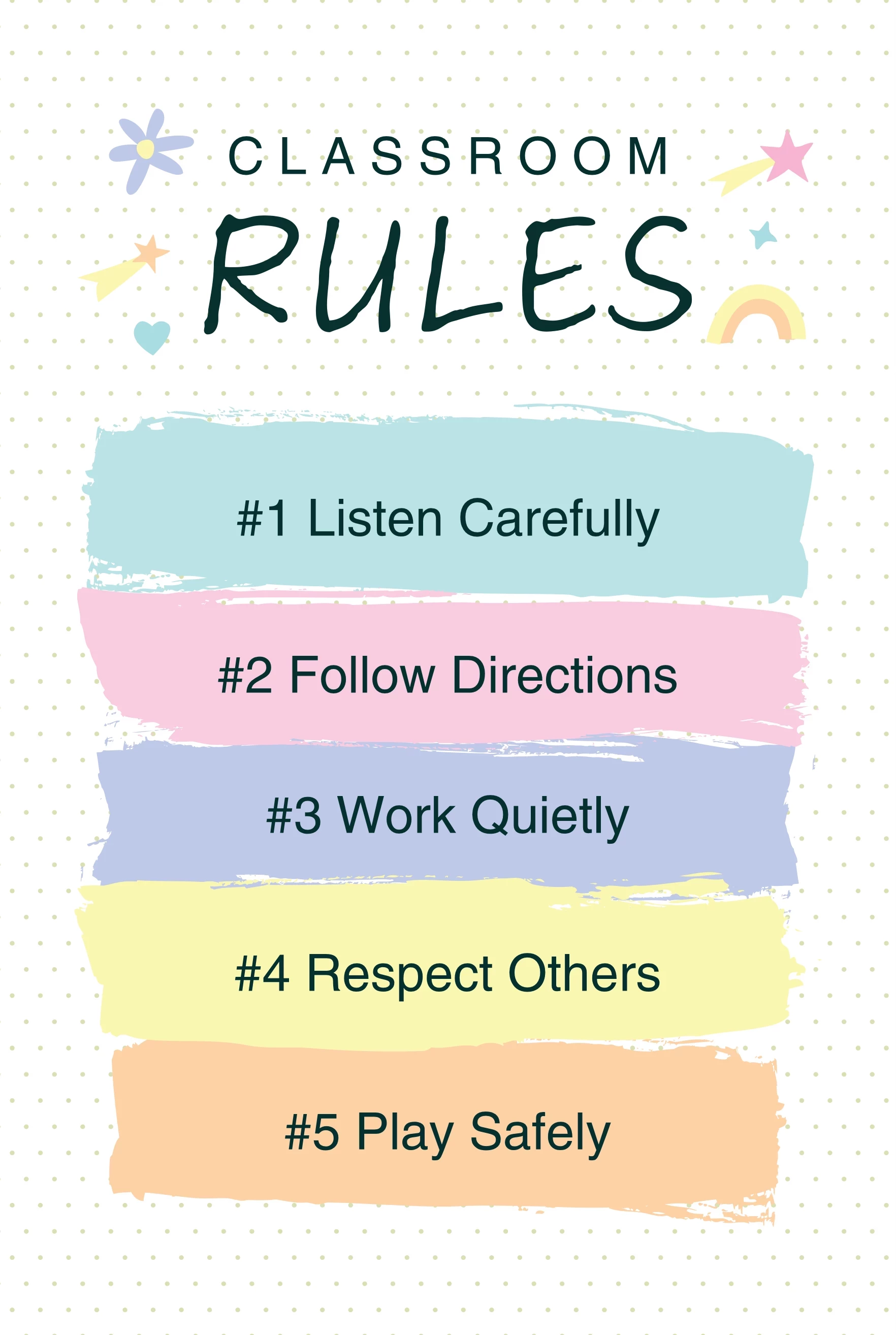 Classroom Rules Stars