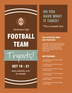 Football Team Tryouts