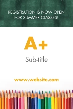 Chalkboard and Pencils