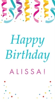 Happy Birthday Colorful Confetti