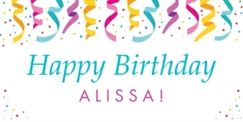 Happy Birthday Colorful Confetti