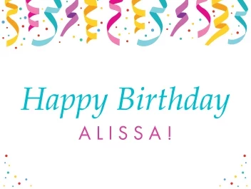 Happy Birthday Colorful Confetti