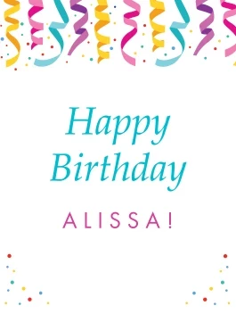 Happy Birthday Colorful Confetti