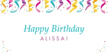 Happy Birthday Colorful Confetti