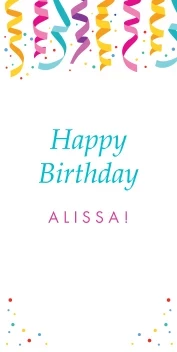 Happy Birthday Colorful Confetti