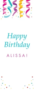 Happy Birthday Colorful Confetti