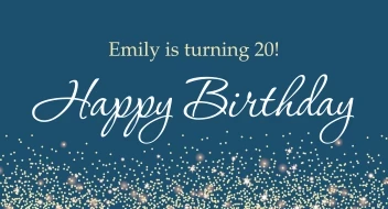 Happy Birthday Celebration Sparks