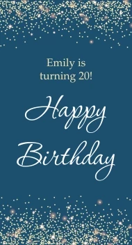 Happy Birthday Celebration Sparks