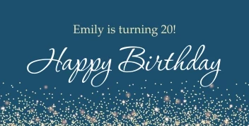 Happy Birthday Celebration Sparks