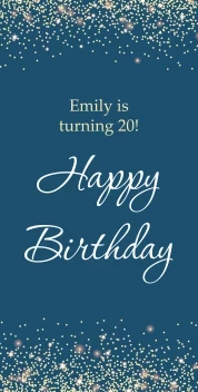 Happy Birthday Celebration Sparks