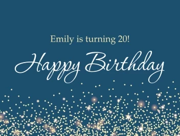 Happy Birthday Celebration Sparks