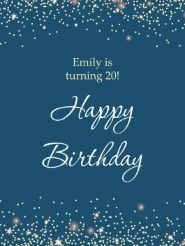 Happy Birthday Celebration Sparks