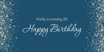 Happy Birthday Celebration Sparks