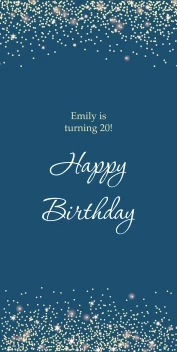 Happy Birthday Celebration Sparks