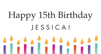 Happy Birthday Candles