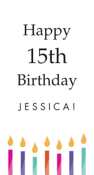 Happy Birthday Candles