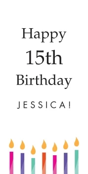 Happy Birthday Candles