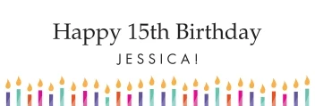 Happy Birthday Candles