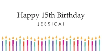 Happy Birthday Candles