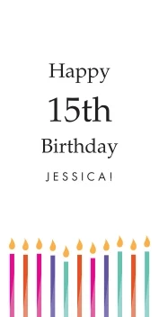 Happy Birthday Candles