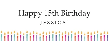 Happy Birthday Candles