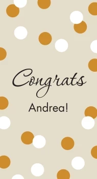 Congratulations Confetti Banner