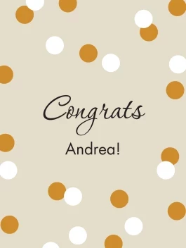 Congratulations Confetti Banner