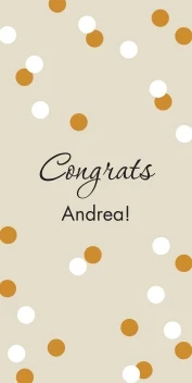 Congratulations Confetti Banner