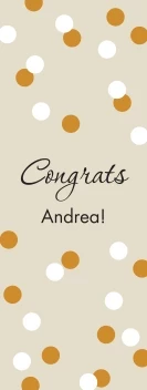 Congratulations Confetti Banner