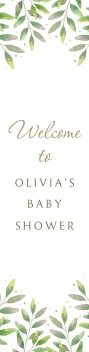 Soft Leaves Welcome Baby Shower
