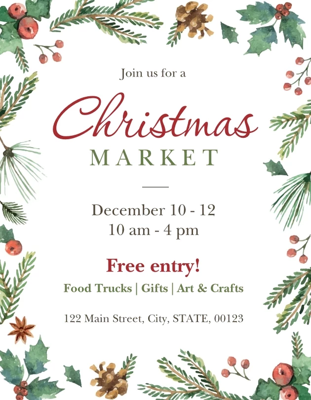 Christmas Market Foliage